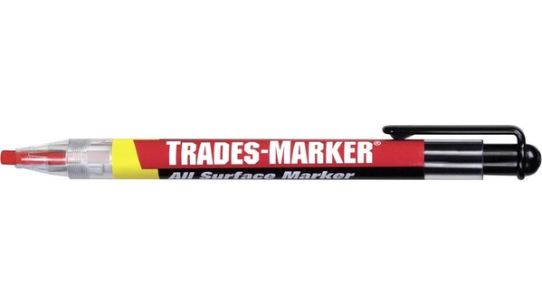Markal Trade Marker Starter Pack 96132 Permanentmarker Rot 3.8mm 1St.