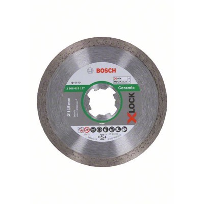 Bosch - Diamanttrennscheibe X-LOCK Standard for Ceramic, 115 x 22,23 x 1,6 x 7mm