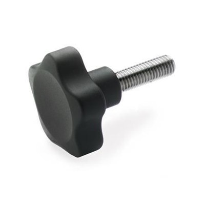 Ganter Norm® - 5337.4-25-M6-30 Sterngriffschrauben, Schraube Edelstahl