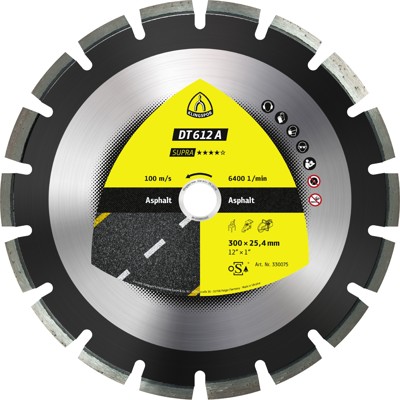 KLINGSPOR - Diamanttrennscheibe DT 612 A, 400 x 3,6 x 25,4mm 24 Segmente 40 x 3,6 x 10mm